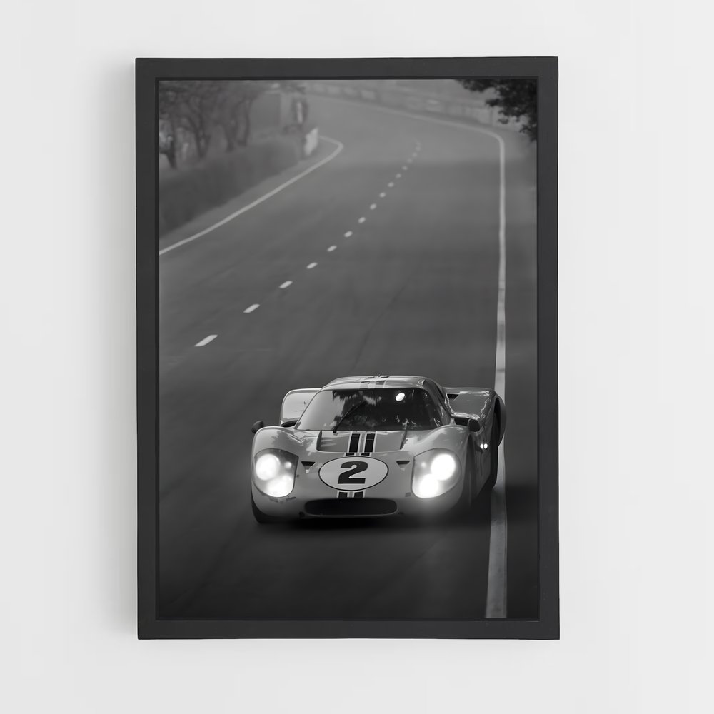 Poster fascinant du Mans – affiche Moto Guzzi (vue 2)